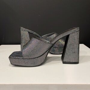 Bamboo platform heels